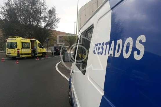 Un ciclista sufre lesiones en una colisión con un vehículo en Telde (Foto TA)