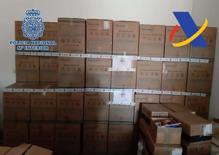Mercancía que el empresario nunca llegó a entregar/Policía Nacional de Canarias.