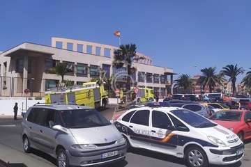 Susto en la Comisaría de Telde por un cortocircuito en su sótano