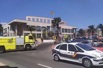 Susto en la Comisaría de Telde por un cortocircuito en su sótano