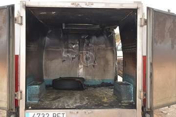 Un furgón y un contenedor calcinados en dos incendios ocurridos en Telde en menos de cuatro horas/TA.