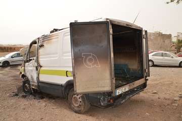 Un furgón y un contenedor calcinados en dos incendios ocurridos en Telde en menos de cuatro horas/TA.