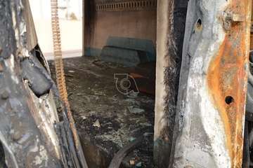 Un furgón y un contenedor calcinados en dos incendios ocurridos en Telde en menos de cuatro horas/TA.