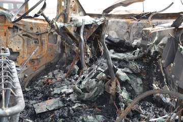 Un furgón y un contenedor calcinados en dos incendios ocurridos en Telde en menos de cuatro horas/TA.