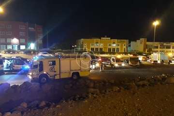 Accidente en la GC-1 en dirección sur, a la altura de Las Huesas/TA.