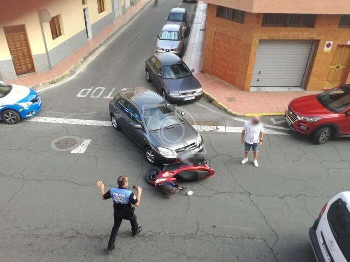 Imagen del accidente captada por lector de TELDEACTUALIDAD/TA.