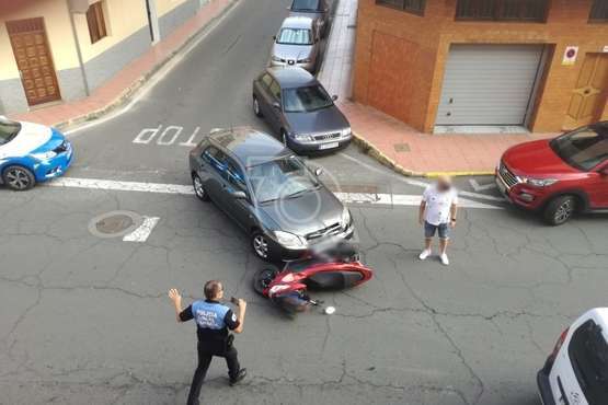 Imagen del accidente captada por un lector de TELDEACTUALIDAD/TA.