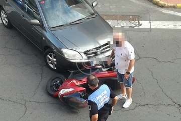 Imagen del accidente captada por un lector de TELDEACTUALIDAD/TA.