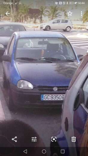 El vehículo robado esta madrugada en el Valle de Jinámar/TA.