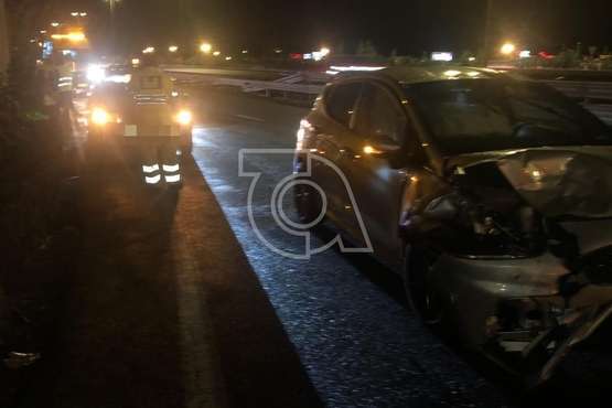 Accidente de tráfico en la entrada a Telde desde la GC-1, a la altura de Las Remudas/TA.