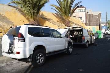 La Policía Nacional abre una investigación sobre el incendio de dos coches en Lomo Bristol/TA.