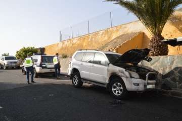 La Policía Nacional abre una investigación sobre el incendio de dos coches en Lomo Bristol/TA.