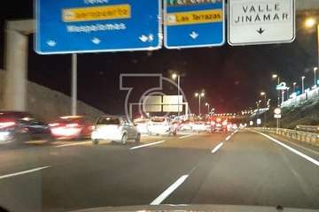 Un accidente en la GC-1, a la altura de La Pardilla, causa retenciones de tráfico/TA.