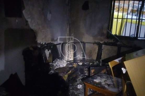 La vivienda quedó totalmente calcinada/TA.