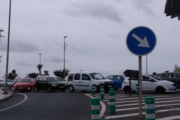 Un accidente agrava la densidad de tráfico en la GC-1 y en los accesos desde la Avenida del Cabildo/TA.