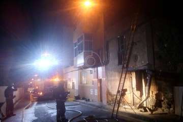 Incendio en un antiguo inmueble de dos plantas en San Antonio-Telde/TA.