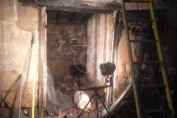 Incendio en un antiguo inmueble de dos plantas en San Antonio-Telde/TA.