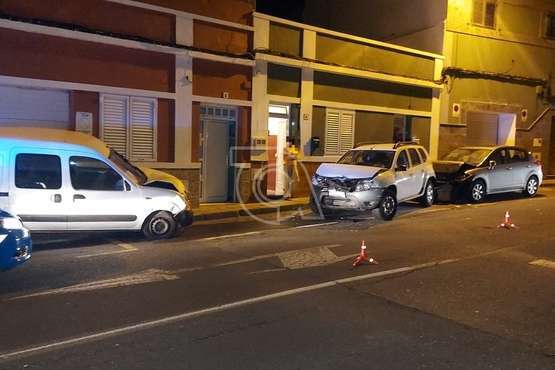 Accidente en la carretera general de La Pardilla/TA.