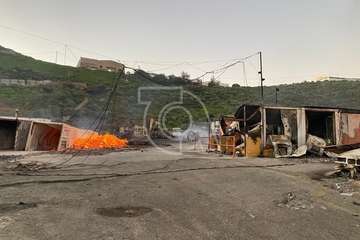  El efecto devastador del incendio de Jinámar (Telde), a vista de pájaro/TA.