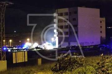  La Policía Nacional investiga un incendio esta madrugada en el edificio de 'okupas' de Telde/TA.
