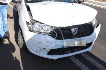 Un mujer herida en una colisión de dos vehículos en la Avenida del Cabildo (Telde)/TA.