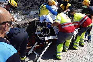  Un anciano evacuado al Hospital Insular tras sufrir una caída en los riscos de La Garita/TA.