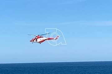Una falsa alarma activa un helicóptero del GES en la costa de Telde/TA.