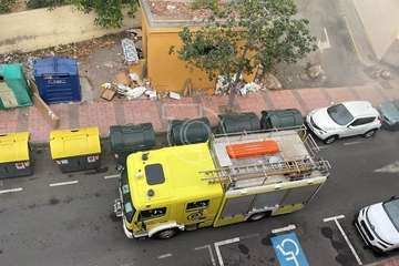 Enésimo incendio en unas dependencias en desuso del casco de Telde/TA.