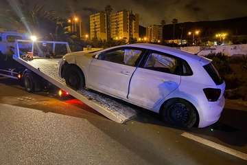 Vehículo siniestrado en el accidente/TA.