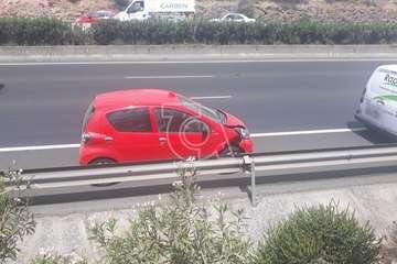 Accidente en la GC-1, en dirección hacia la capital grancanaria, a su paso por Telde/TA.