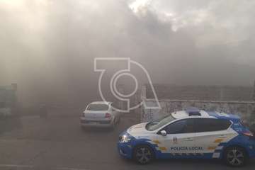 Incendio en las instalaciones abandonadas de Sucan en La Pardilla (Telde)/TA.