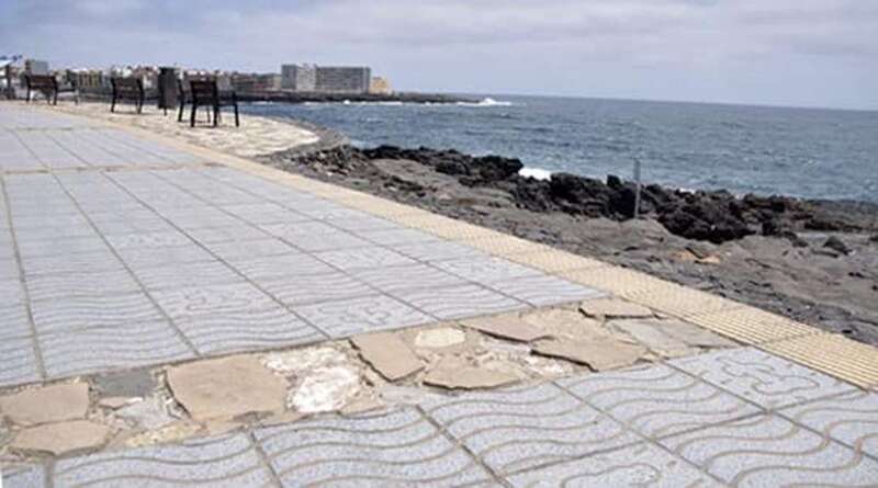 Lugar del paseo donde la vecina de La Garita tropezó en la tarde del pasado 28 de mayo/TA.