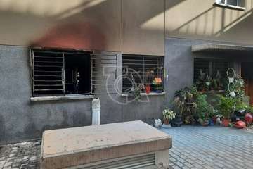 Un incendio en un piso bajo genera alarma vecinal en El Cascajo de Jinámar (Telde)/TA.