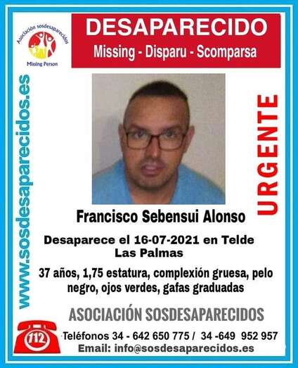  Francisco Zebenzuí Alonso, foto divulgada por su familia/TA.