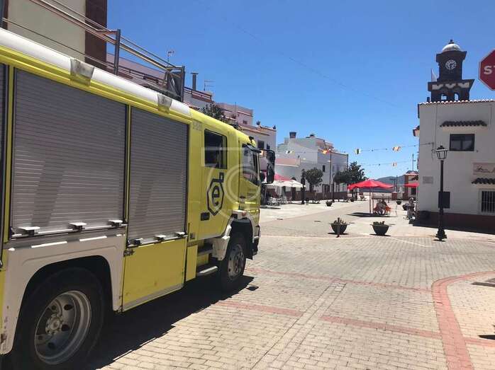 Camión de los bomberos de Telde en Artenara/TA.