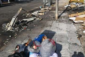 El Cortijo de Belén, tras la acción de los pirómanos/TA.