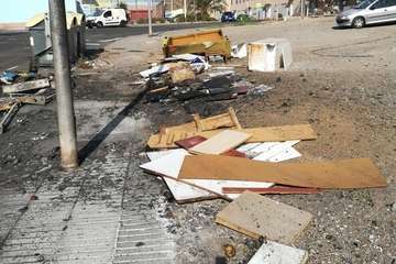 El Cortijo de Belén, tras la acción de los pirómanos/TA.