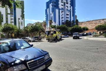  Incendio en un piso de una séptima planta en el Valle de Jinámar (Telde)/TA.