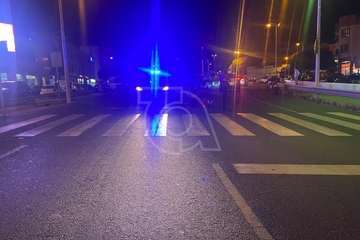 Accidente de un joven motorista en las inmediaciones de la rotonda de La Barranquera (Telde)/TA.