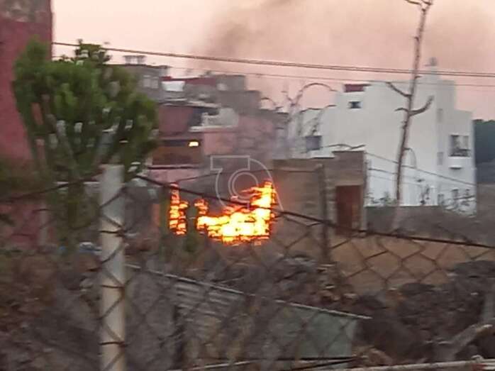 Las llamas del incendio eran visibles a cierta distancia/TA.