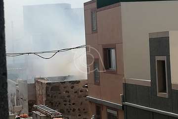 Un incendio calcina una habitación de una vivienda deshabitada de La Pardilla (Telde)/TA.