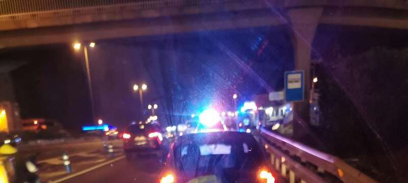 Los recursos en el lugar del accidente/TA.