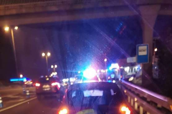 Accidente en la salida de Telde hacia el sur desde la Avenida del Cabildo/TA.