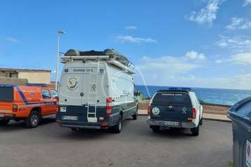 Sin rastro del posible ahogado en la playa de La Garita (Telde)/TA.