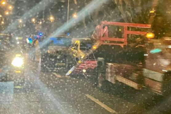 Heridos leves en una colisión por alcance de tres coches en Telde/TA.