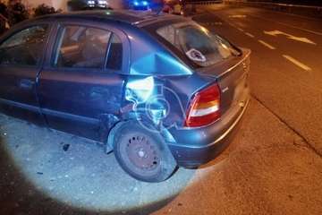 Un conductor da positivo en alcoholemia tras ocasionar un accidente en la entrada al Valle de Jinámar desde la GC-100/TA.