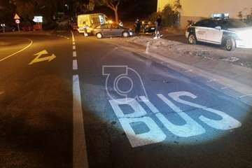 Un conductor da positivo en alcoholemia tras ocasionar un accidente en la entrada al Valle de Jinámar desde la GC-100/TA.