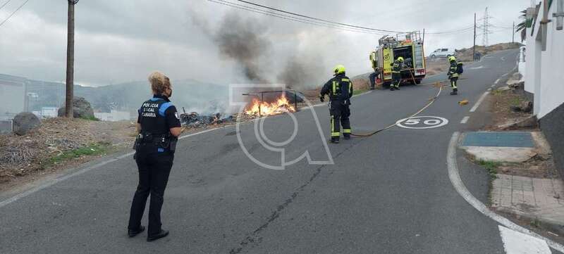 Intervención de los bomberos/TA.