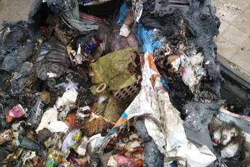 Sagunto arde de madrugada en Las Huesas (Telde)/TA.