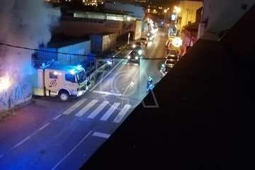  Incendio en un antiguo inmueble del Callejón del Castillo (Telde)/TA.